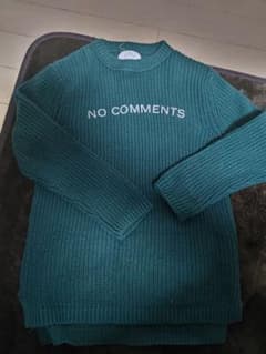 ZARA キッズ セーター NO COMMENTS グリーンのサムネイル