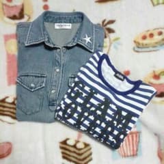 １１０㌢ デニムワンピース、Tシャツのサムネイル
