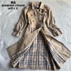 バーバリーロンドン トレンチコート ハーフコート バーバリーチェック ベージュM ✨️美品✨️ バーバリーロンドン トレンチコート ベージュ M ノバ