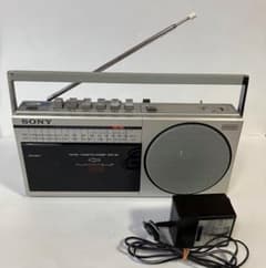SONY ソニー ラジカセ CFM-150 アダプタ付 電池付 レトロ 動作品