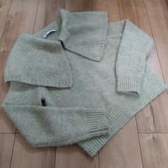 ZARA ライトグリーン 長袖ニット Mのサムネイル