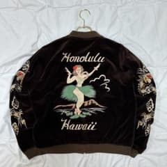 テーラー東洋 Honolulu Hawaii 刺繍 リバーシブル ベロア 別珍 - メルカリ