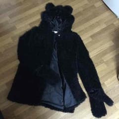 ゆかり様☆専用☆クマ耳＆ミトン付きコート☆のサムネイル