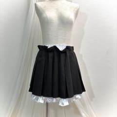 OLIVE des OLIVE レイヤード裾 フリル付き プリーツミニスカートのサムネイル