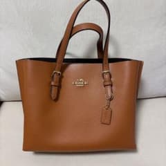 COACH NEWYORK アウトレット品　バッグ オレンジブラウン　レザー美品のサムネイル