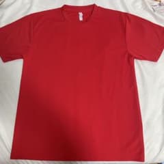 無地 クルーネック Tシャツ レッドのサムネイル