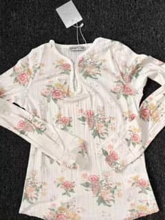 本日出荷 OPEN YY フラワープリント 長袖Tシャツ - メルカリ