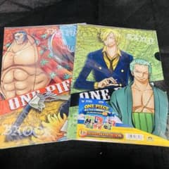 No.118 ONE PIECE 이치 반 쿠지 I 상 클리어 파일 & 스티커 세트