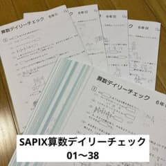 SAPIX デイリーサピックス6年 算数 1年分62冊 SAPIX 6年 デイリーサピックス 算数 1年分 算数