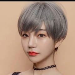 アッシュグレー フリーサイズ コスプレ ウィッグ ショートのサムネイル