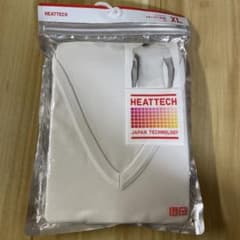 UNIQLO ユニクロ ヒートテック VネックT 半袖 ホワイト XL