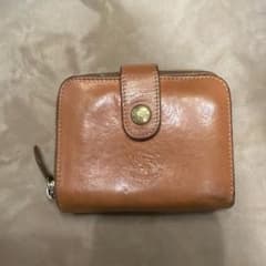 IL BISONTE 二つ折り財布 レザー キャメル - メルカリ