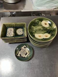 現状品 織部焼 皿 鉢 まとめ売り 花柄 陶器 骨董 - メルカリ
