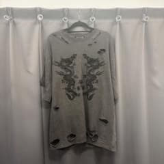 REFLEM ドラゴン刺繍 ダメージ半袖Tシャツのサムネイル