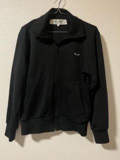 【良シルエット】ギャルソン GARCONS PLAY トラックジャケット 黒 L PLAY COMME des GARCONS 新品 プレイ コムデギャルソン Black