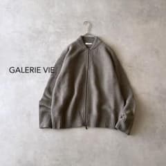 ギャルリーヴィー ファインウール ジップアップ ブルゾン ニットジャケット ギャルリーヴィー ファインウール ジップアップ ブルゾン ニット