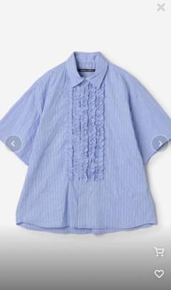 限定お値下げ⭐️ニコルソンアンドニコルソン　ストライプ 半袖シャツ ブルー 限定お値下げ⭐️ニコルソンアンドニコルソン ストライプ 半袖シャツ
