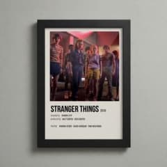 No.660 Stranger Things 동료 A4 아트 포스터 프레임 포함