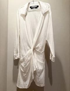 JACQUEMUS LE SOUK ドレープシャツワンピース ホワイトのサムネイル