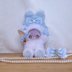 持てるよ うさぎさん.12〜14cm/水色❤︎おすわりぬい服 着ぐるみ ちび
