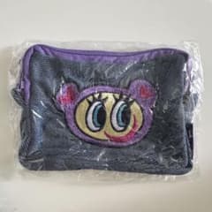 エンジェルブルーナカムラくん ガチャガチ ャデニム風刺繍ポーチ パープルのサムネイル
