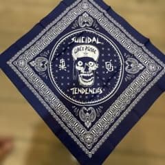 SUICIDAL TENDENCIES バンダナ ネイビー