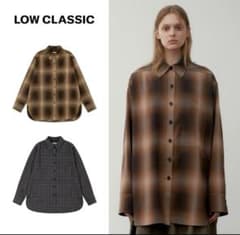 LOWCLASSIC ブラウン チェックシャツ LOWCLASSIC ブラウン チェックシャツ - メルカリ