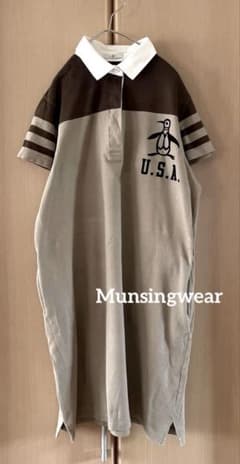 Munsingwear ゴルフポロワンピース　ゆったり 大きいサイズ　LL XL Munsingwear ゴルフポロワンピース ゆったり 大きいサイズ LL XL