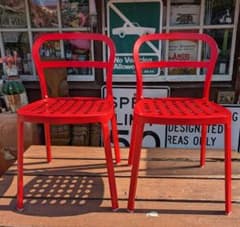 廃盤品 IKEA REIDAR ダイニングチェア 赤 レッド 2脚 2セット - メルカリ