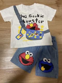 エルモ　セサミストリート　セットアップ　セトア　キッズ服　男の子　女の子ベビー服のサムネイル
