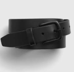 オンライン限定 ギャップ gap 牛革 レザーベルト オールブラックのサムネイル