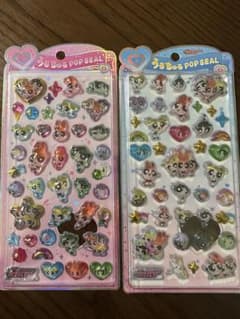 正規品　うるちゅるポップシール　パワーパフガールズ パワパフ　2枚セットのサムネイル