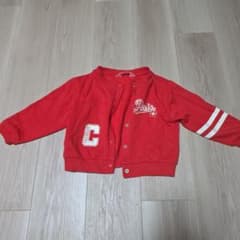 H&M キッズ スナップボタン カーディガン レッドのサムネイル