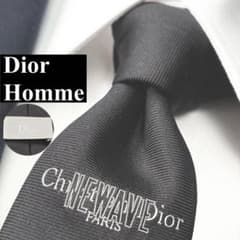 Dior Homme ディオールオム ネクタイ 美品 ナロータイ 黒 エディ期