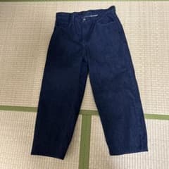 美品　UNIQLO JEANS ブルー ワイドストレートのサムネイル