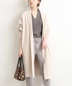 IENA　ウールカシミヤニットガウンコート　一番人気カラー　新品のサムネイル