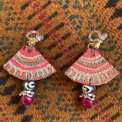 ノンホールピアス　イヤリング　ピアスも可能　エスニックのサムネイル
