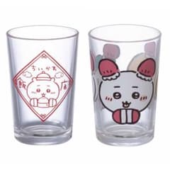 신품 치이카와 밥 가게 [치이카와 & 꿀벌 & 토끼] 미니 글라스 로고 & 경단