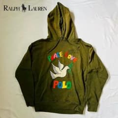 Polo by RALPH LAUREN peace love 刺繍 パーカー
