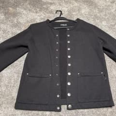 アニエスベーオム　agnes b. homme スナップカーディガン サイズ0 agnes b. homme スナップカーディガン ブラック 0 - メルカリ
