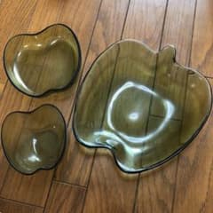 ガラスの皿 セット りんごのサムネイル