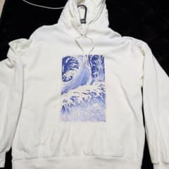 CELINE ホワイト 波グラフィック パーカー Mのサムネイル