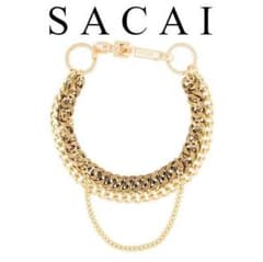 SACAI 20SS ダブルチェーン ブレスレット 新品 サカイ ゴールド - メルカリ