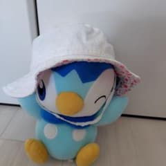 大人気ミキハウス☆花柄と後ろのリボンがかわいいベビー帽子綿100%のサムネイル