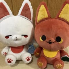 かみさまキツネとサラリーマン　BIGぬいぐるみ　シロ　ベニ　2種セット