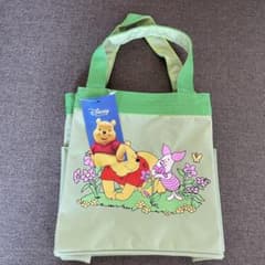 【未使用】ディズニー くまのプーさん ミニトートバッグ ランチバッグ タグ付きのサムネイル
