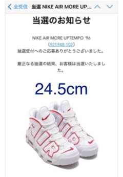 24.5cm NIKE AIRMOREUPTEMPO モアテンのサムネイル