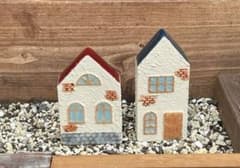 モルタルミニハウスCS65 特大2個セット多肉雑貨 ガーデン雑貨 箱庭