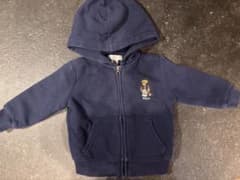 Ralph Lauren ポロベア ジップアップパーカー ネイビー 12Mのサムネイル