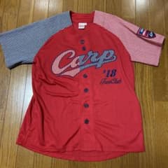 広島カープ Carp 2018 ファンクラブ ユニフォーム Lサイズ 古着 - メルカリ